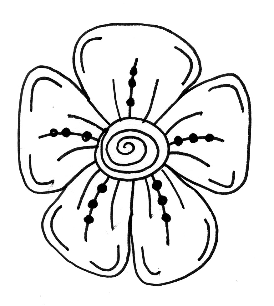 Makers and Shakers: HOW TO Draw Doodle Flowers - 9 easy steps