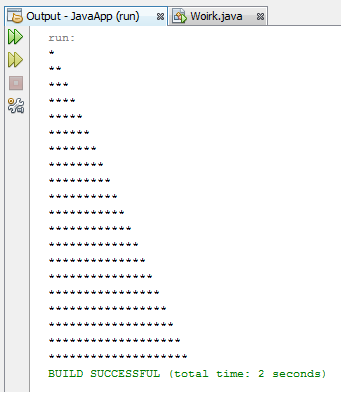 Triangle Star Program In Java