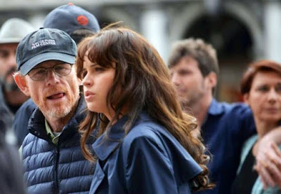 Ron Howard and Felicity Jones on the Set of Inferno (2016)