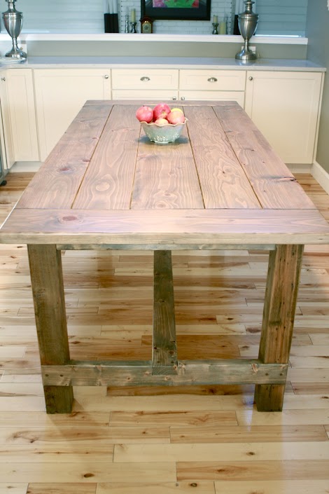 Farmhouse Table Updated Pocket Hole, Farm Table Pictures