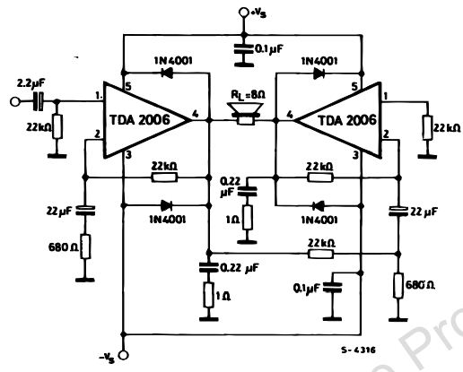 RANGKAIAN AUDIO AMPLIFIER MENGGUNAKAN IC TDA2006 - Syarif Projects