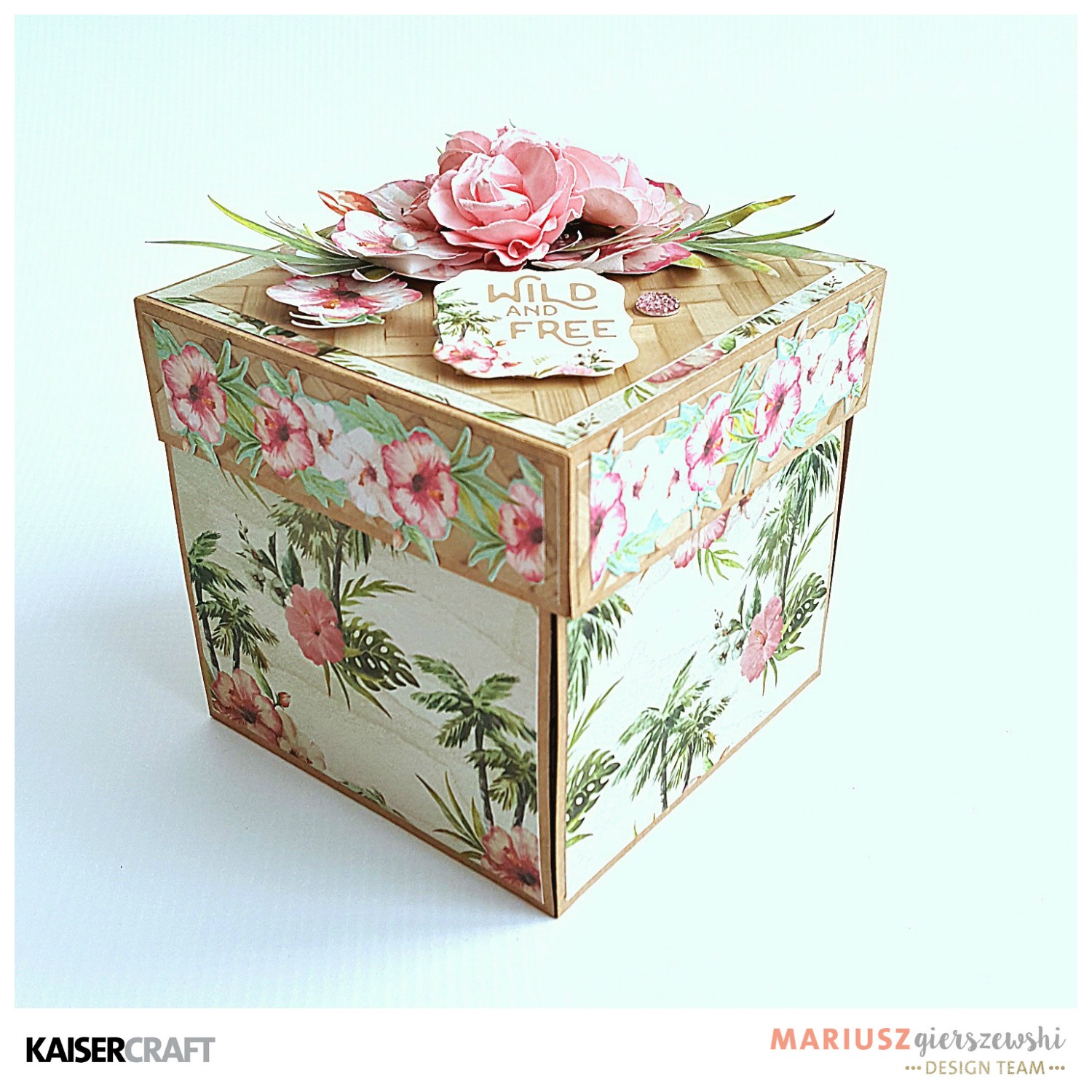 ScrapMan Wild & Free Exploding box DT Kaisercraft