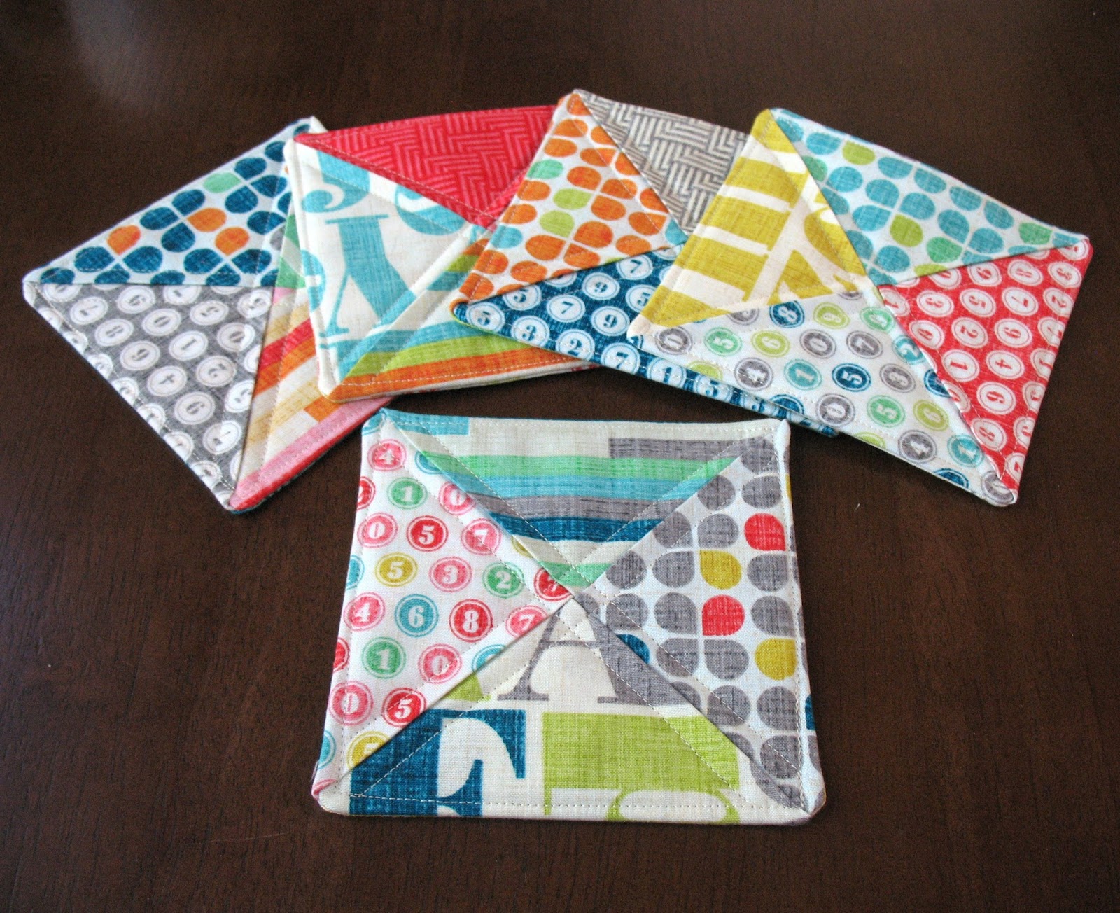 Ye Olde Quilted Coasters