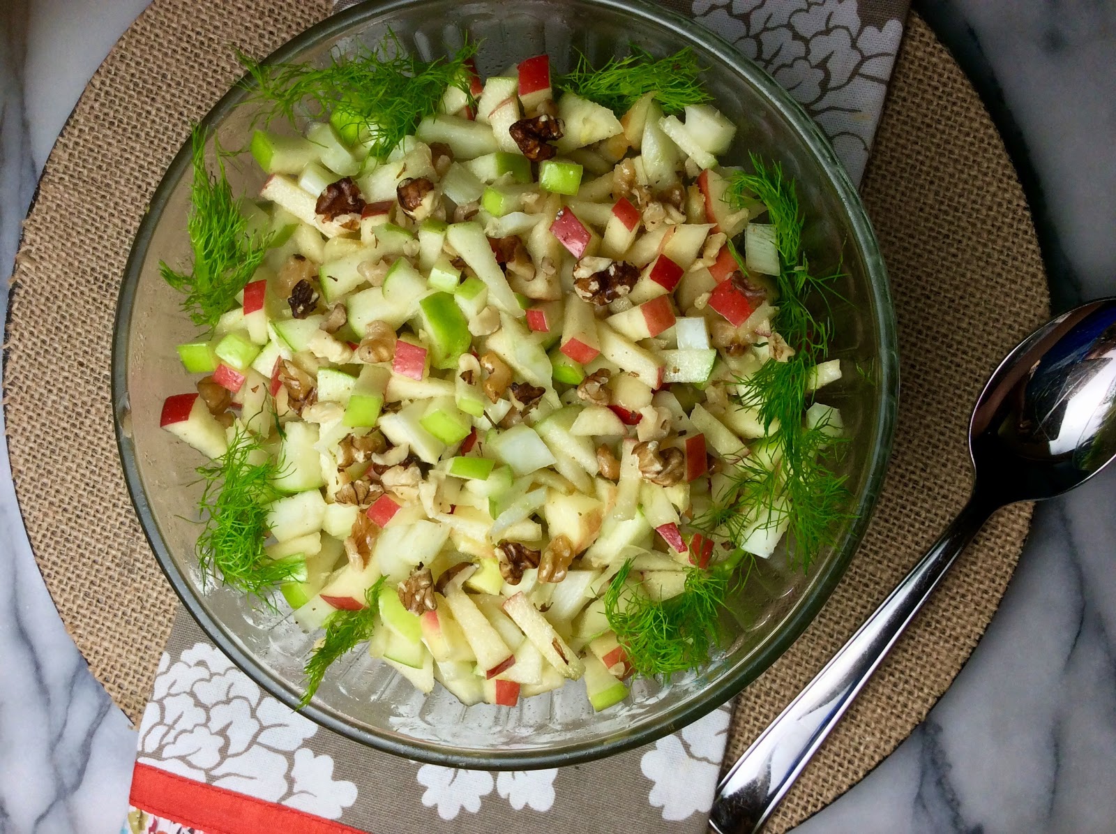 Food Fitness by Paige Apple Fennel Walnut Salad