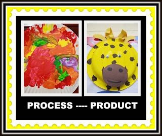 photo of: Process vs. Product in Children's Art at PreK+K Sharing 