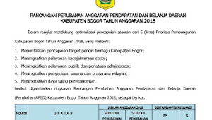 Sosialisasi Rancangan Perubahan APBD Kabupaten Bogor 2018