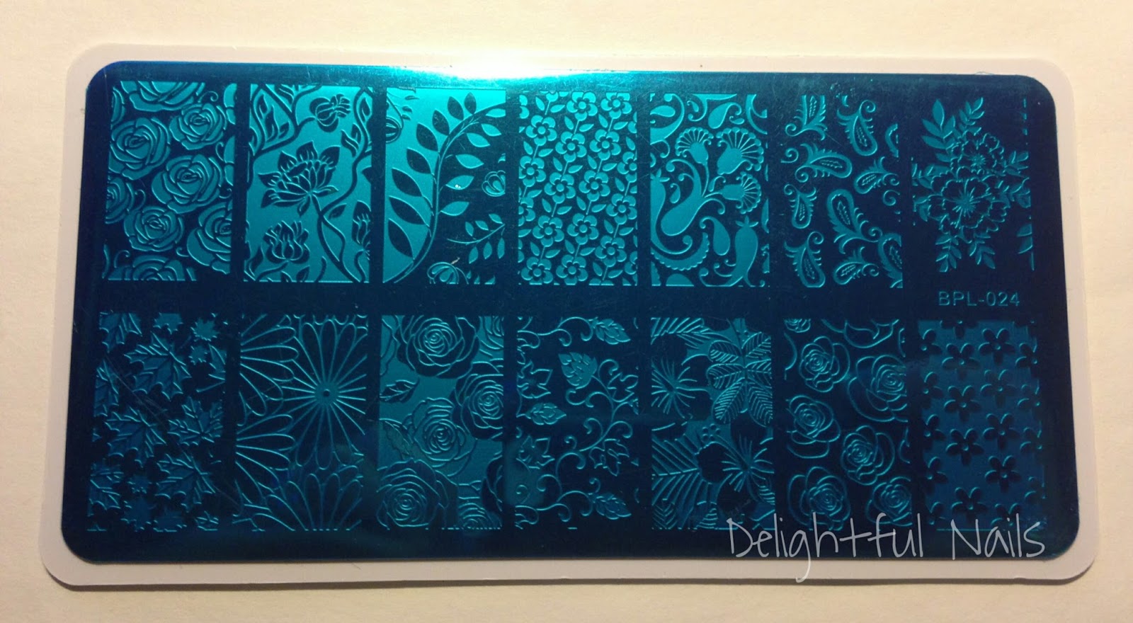 Delightful Nails Born Pretty Store Stamping Plate BPL024 Review