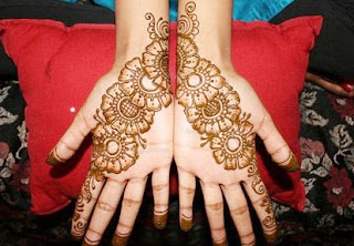 Joint Hand Floral Shaded Mehndi