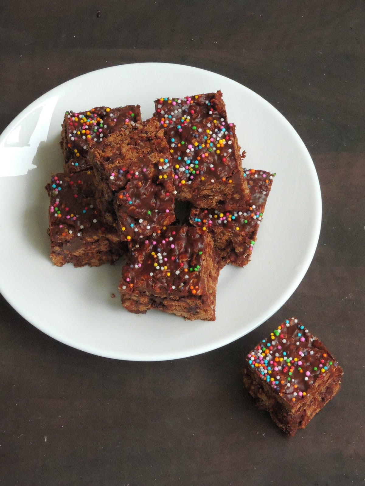 Crunchy No Bake Chocolate Cereal Squares Cook N Click