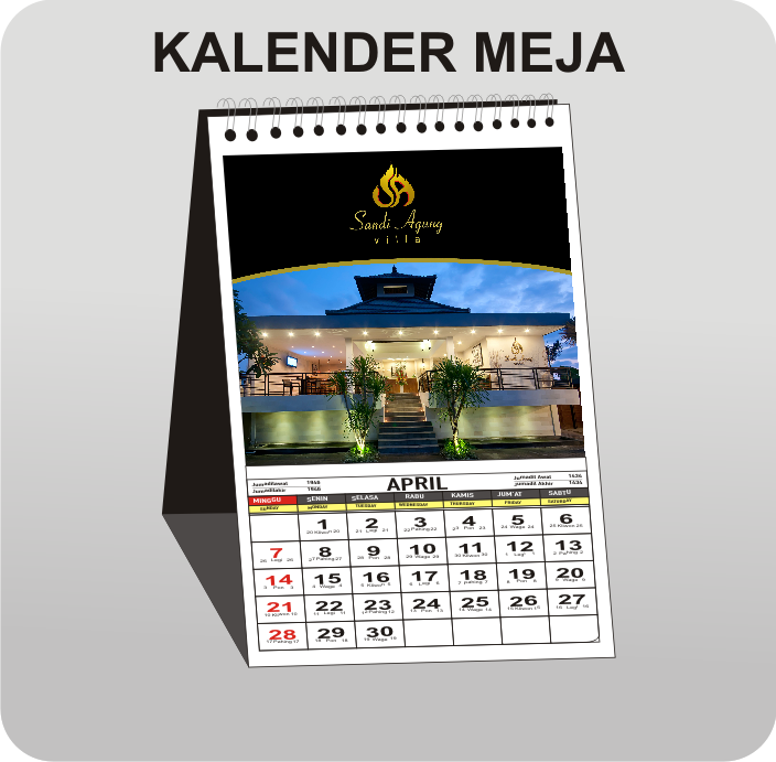 Bali Grafis Printing Kalender Meja 