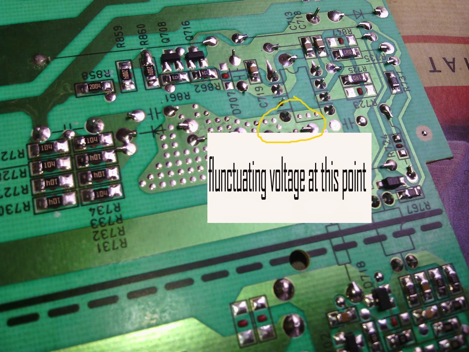 Sharp Lcd Tv with no power repaired