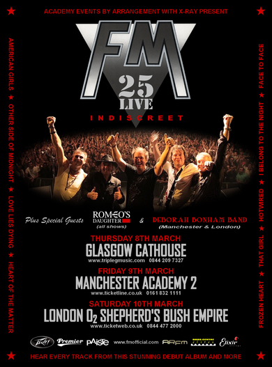 FM - Indiscreet 25 Live Anniversary tour dates