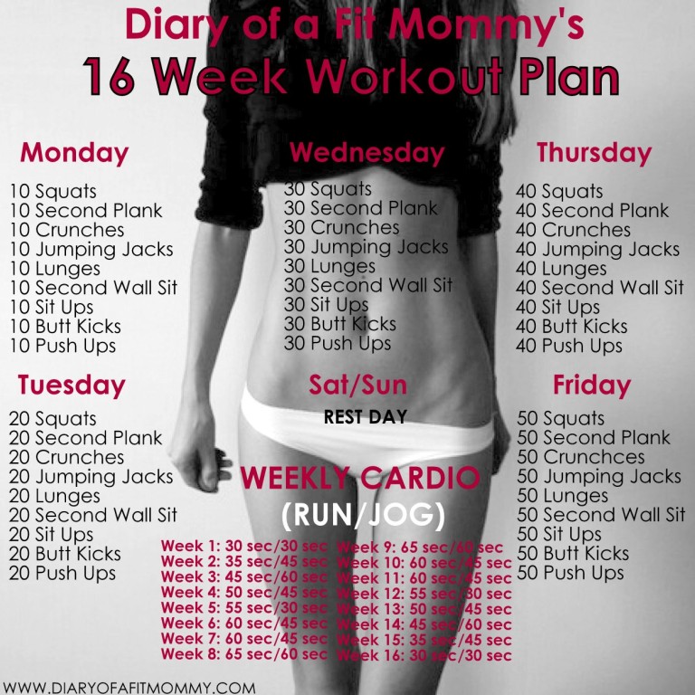 16 WEEK NO GYM HOME WORKOUT PLAN Top Health Remedies