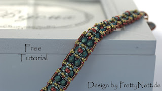 Free Beading Tutorial for Bracelet "Oriental" by PrettyNett.de