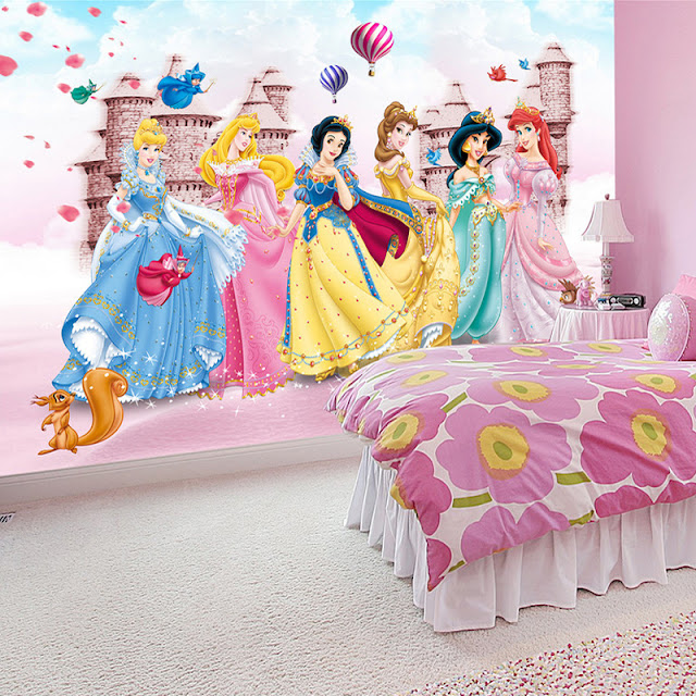 Wallmural.online: Disney princess wall mural
