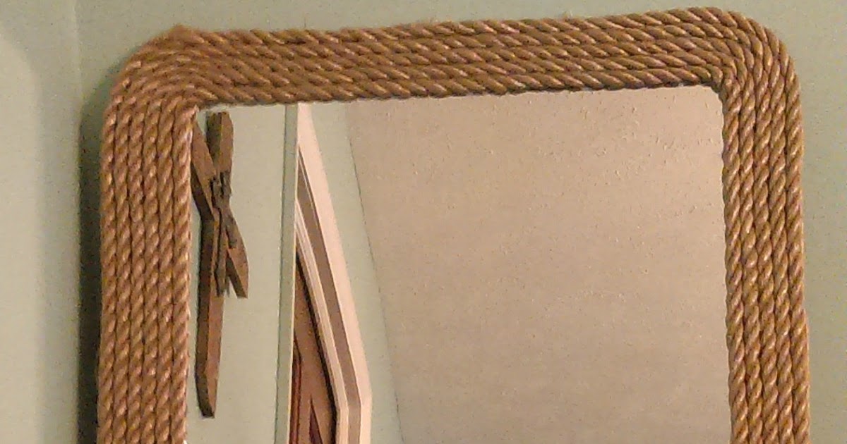 Check it Out! with Dawn: Make it Monday - DIY Rope Framed $1 Mirrors