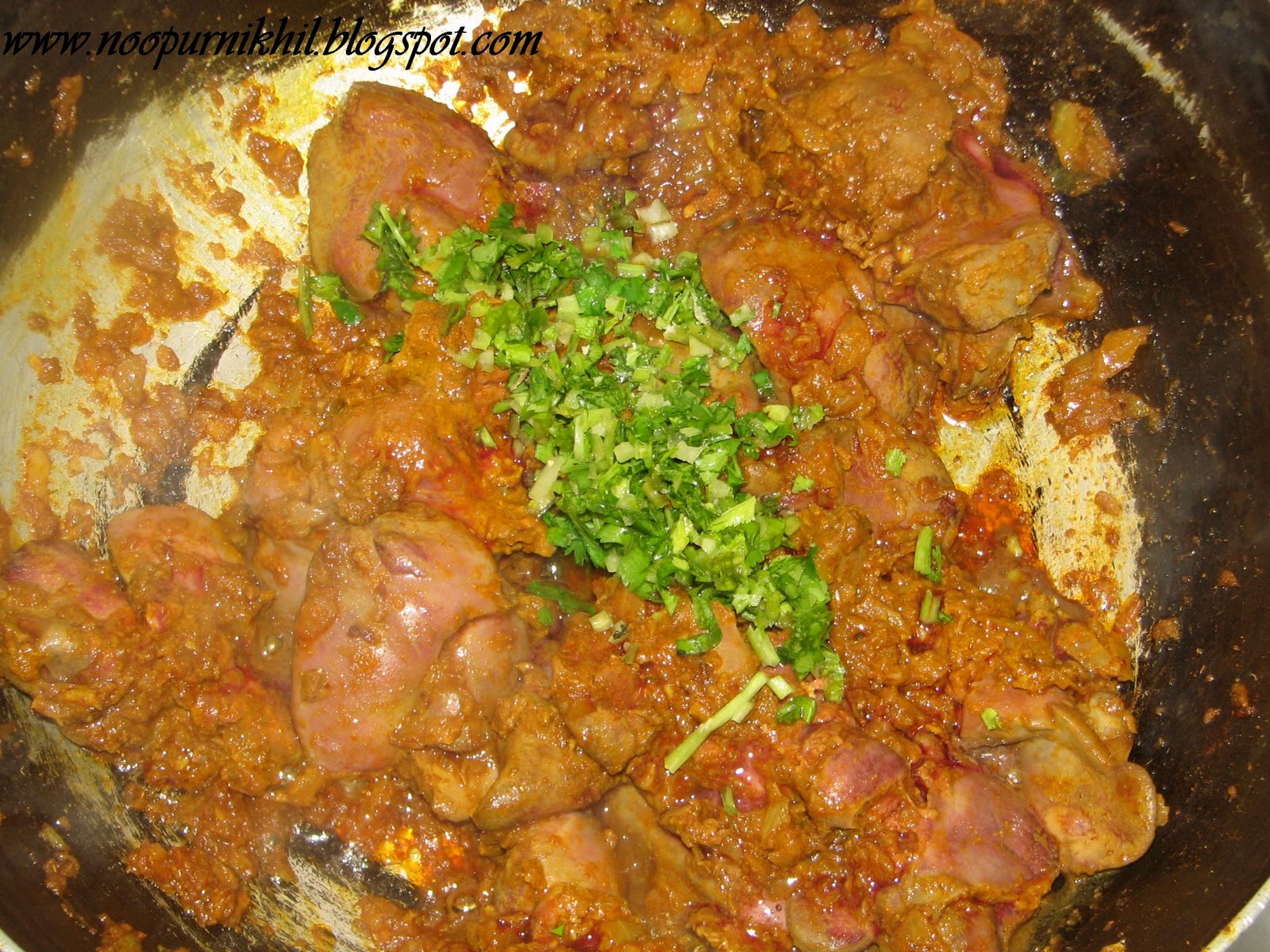 foodsonline: Chicken Liver Lebanese Style