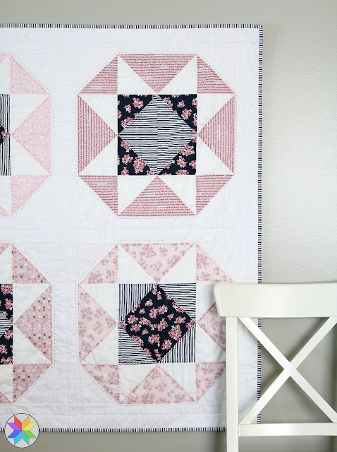 Lucky Star baby quilt pattern by Andy of A Bright Corner - a fat quarter quilt pattern from her book, Fresh Fat Quarter Quilts