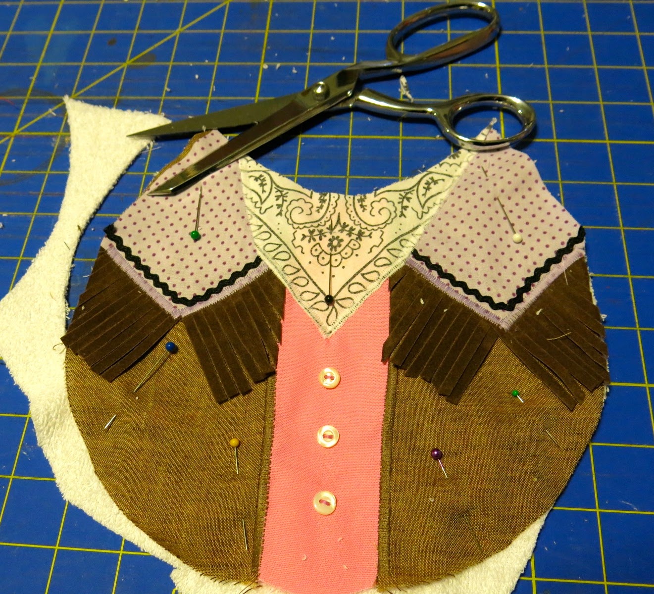 Cassie Stephens DIY Pee Wee's Playhouse Bibs