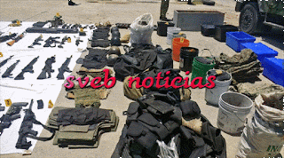 SEDENA asegura fuerte arsenal en Nuevo Laredo Tamaulipas