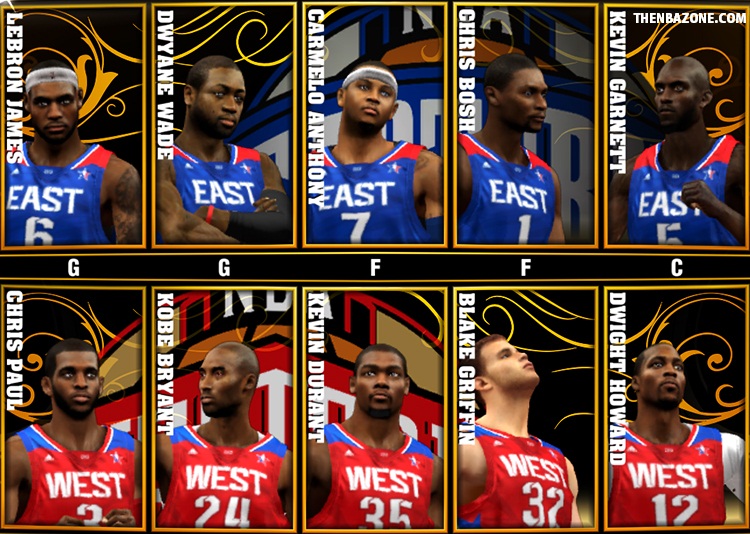 NBA 2K13 All-Star Jerseys 2013 w/ Crowd Fix 