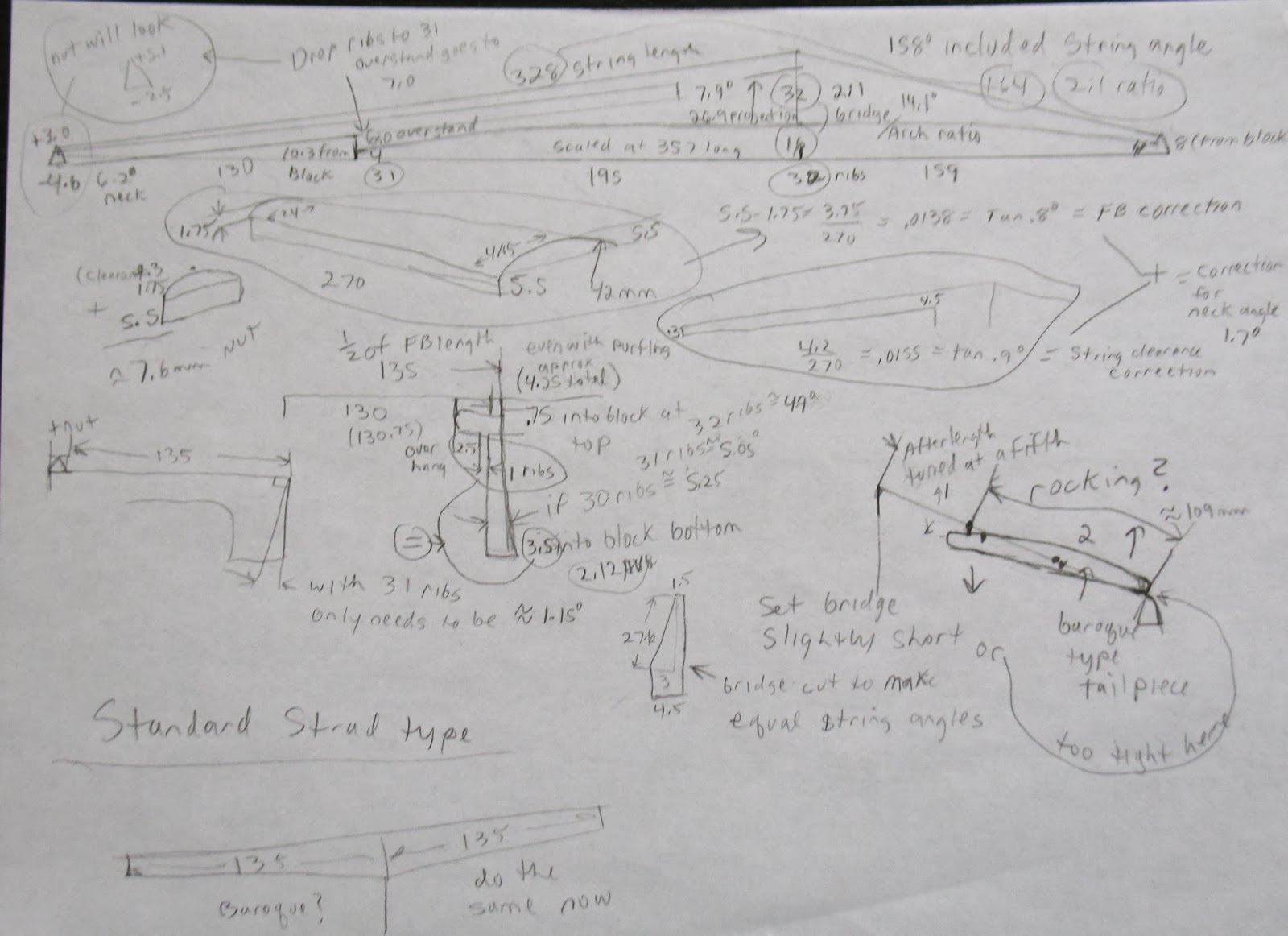 Ken's violin making: String Angle Tutorial