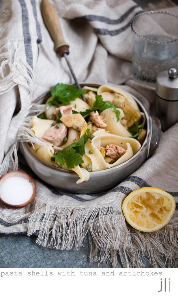 pasta shells with tuna and artichoke pronto / DELICIOUS BITES