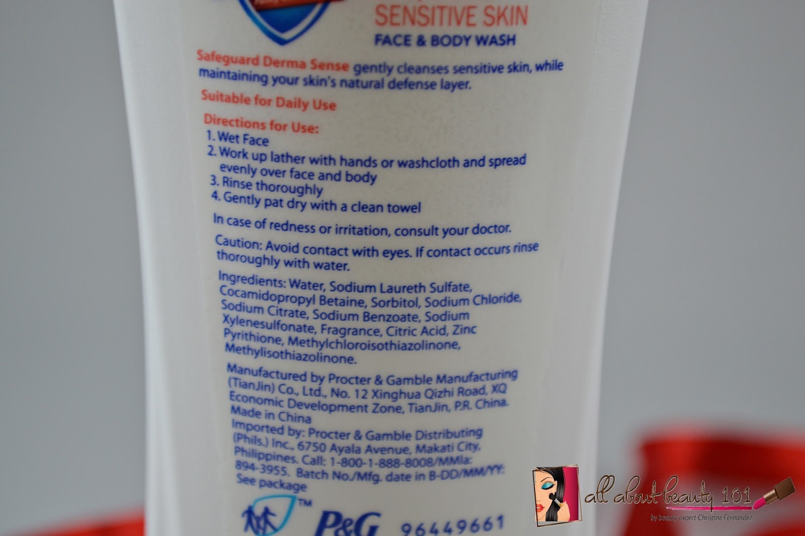 Product Review Safeguard's Derma Sense Sensitive Skin Facial & Body