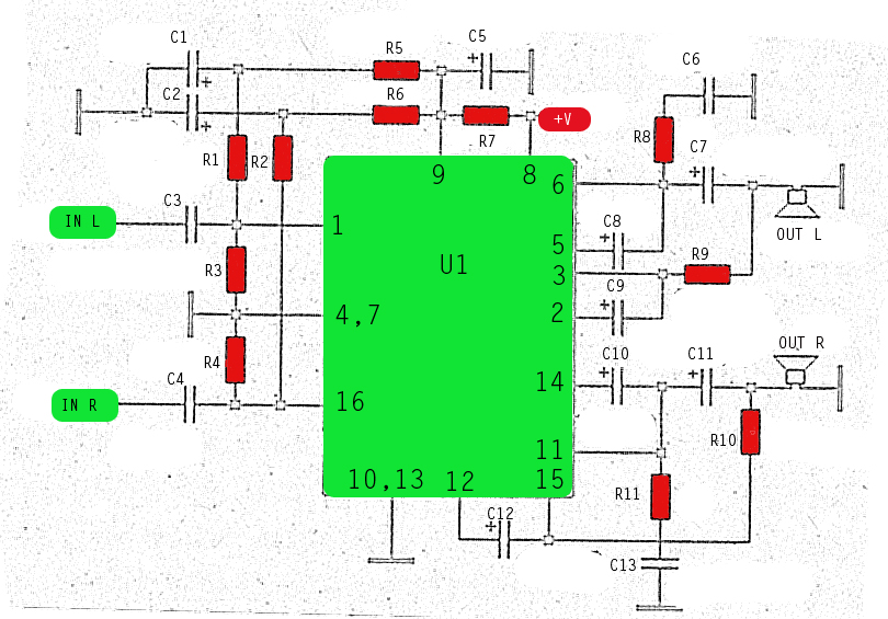 STK013 Amplifier Circuit