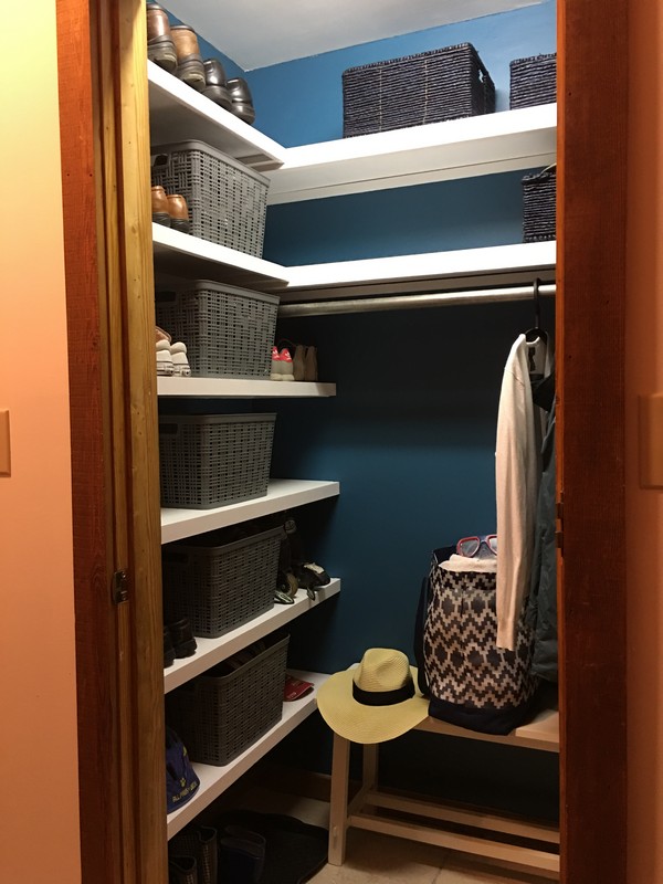 Hood Creek Log Cabin Coat Closet Organization Makeover 100 Room
