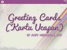 Materi Ajar Un Bahasa Inggris Quiz Greeting Cards Guraruguraru