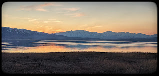Utah Lake at Sunset
