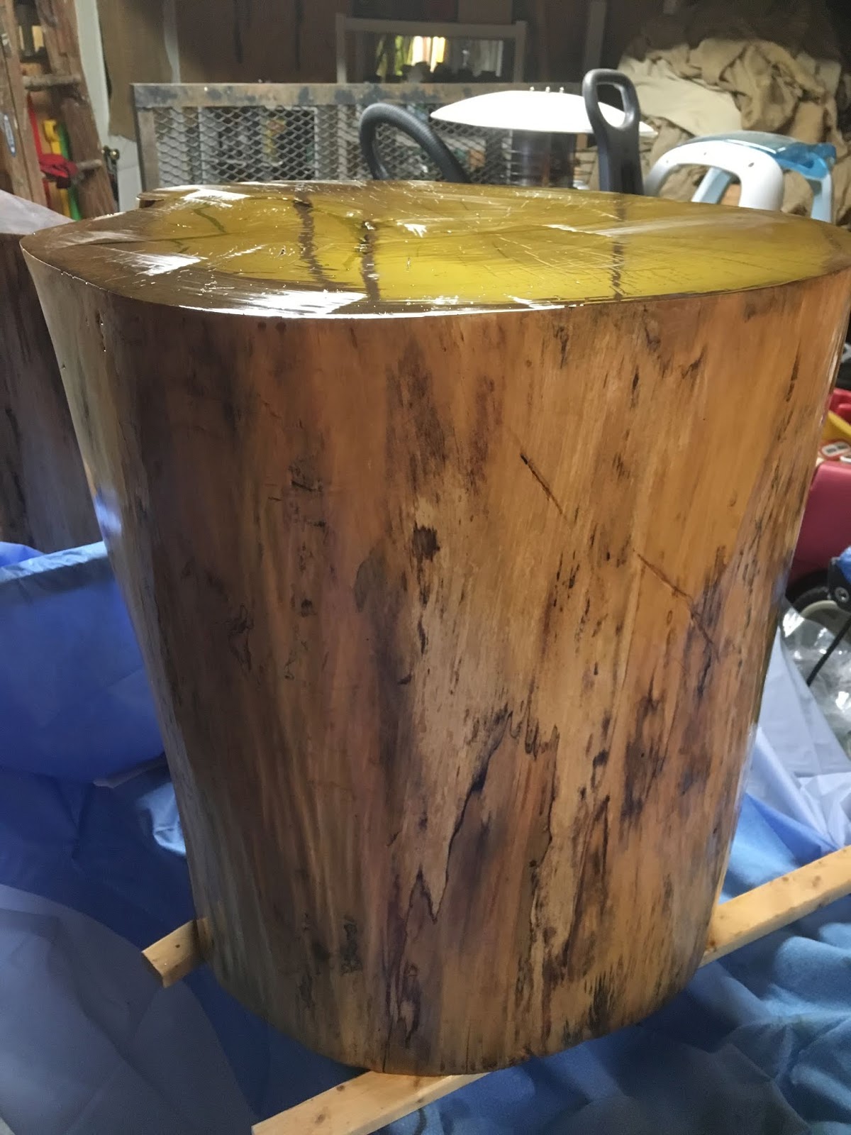 Wood Table Water Damage Bubble