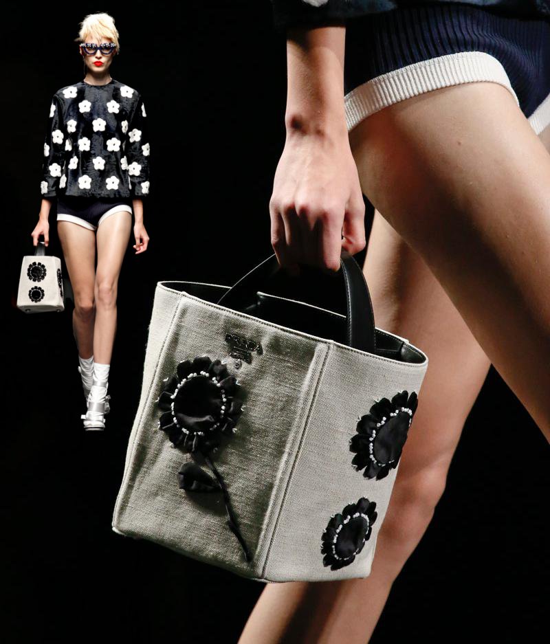 Fashion & Lifestyle: Prada Canvas Bags Spring 2013 Womenswear