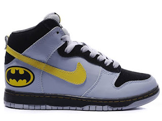 Custom Nike Dunks Batman Shoes For Men Grey Yellow Black | Colorful Nikes