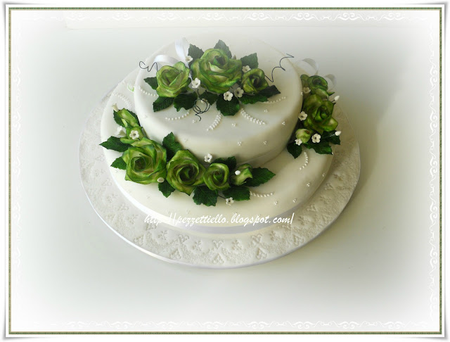 Verdi rose - Green Roses cake,