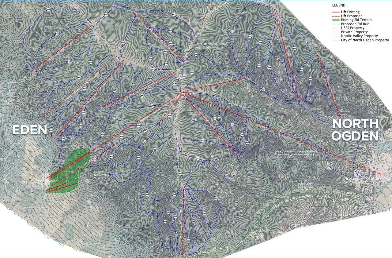 Nordic Valley Ski Resort Map Wasatch Weather Weenies: Large Climate Vulnerability At The Proposed Nordic  Valley Ski Resort