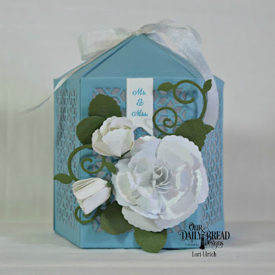 Our Daily Bread Designs Stamp Set: Lovely Flower, Custom Dies:Luminous Lantern, Roses, Rose Leaves, Pennant Flags, Fancy Foliage, Rectangles