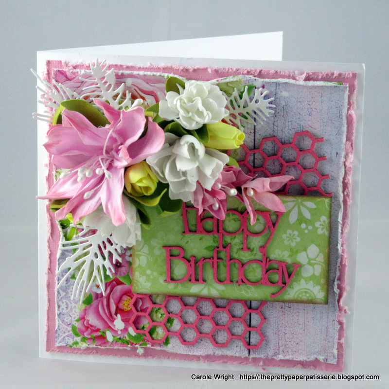 14 Craft Bar Pretty card with foamiran flowers Anything Goes with