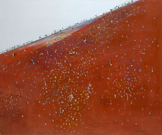 Iron Ore Landscape - Fred Williams painting