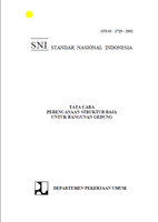 Tata Cara Perencanaan Struktur Baja Untuk Bangunan Gedung [SNI 03-1729-2002]