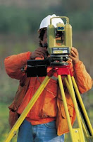 A surveyor doing survey