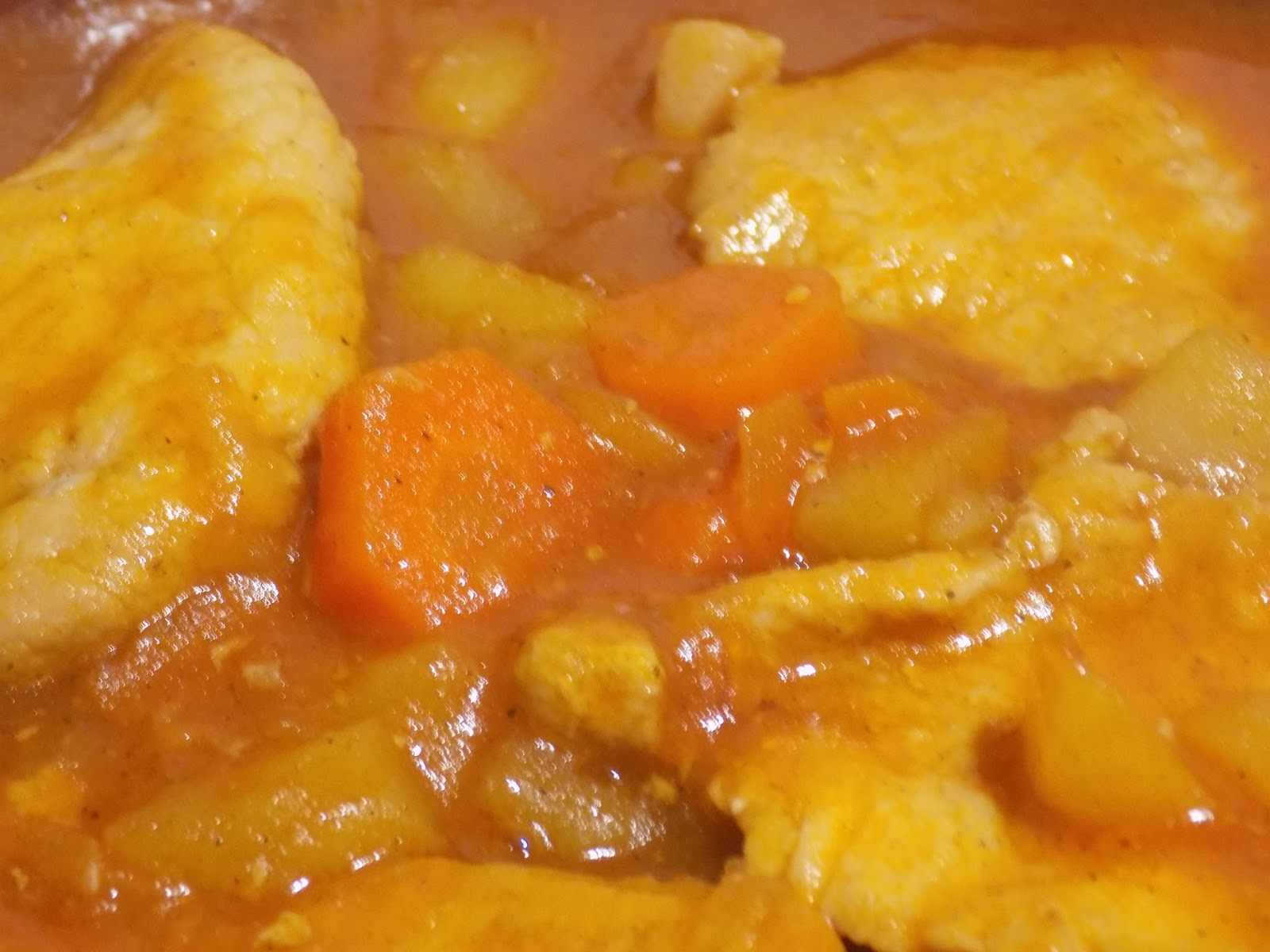 Filetes en salsa de mantequilla de calabaza con jengibre