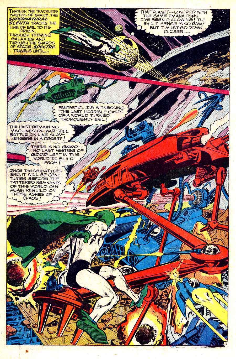 Spectre v1 #4 dc 1960s silver age comic book page art by Neal Adams