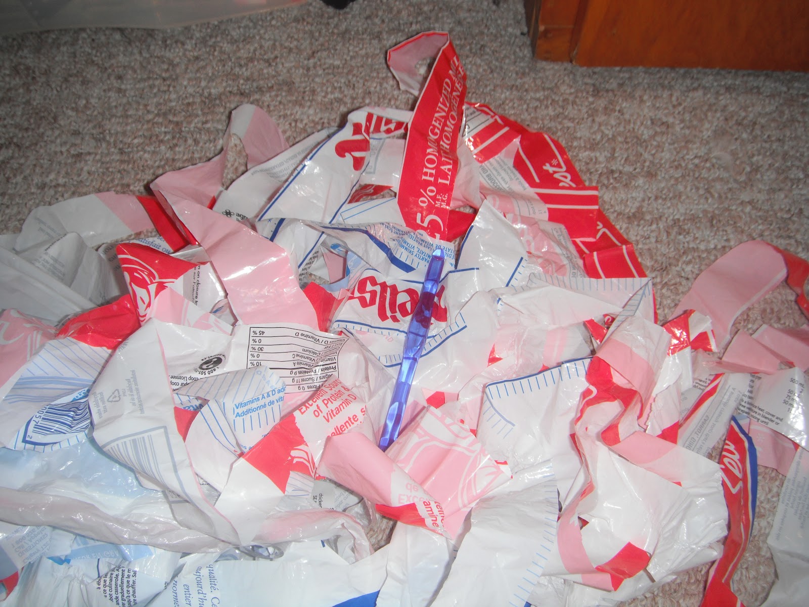 Designs & Decor on a Dime Make a Mat out of Recycled Milk Bags!