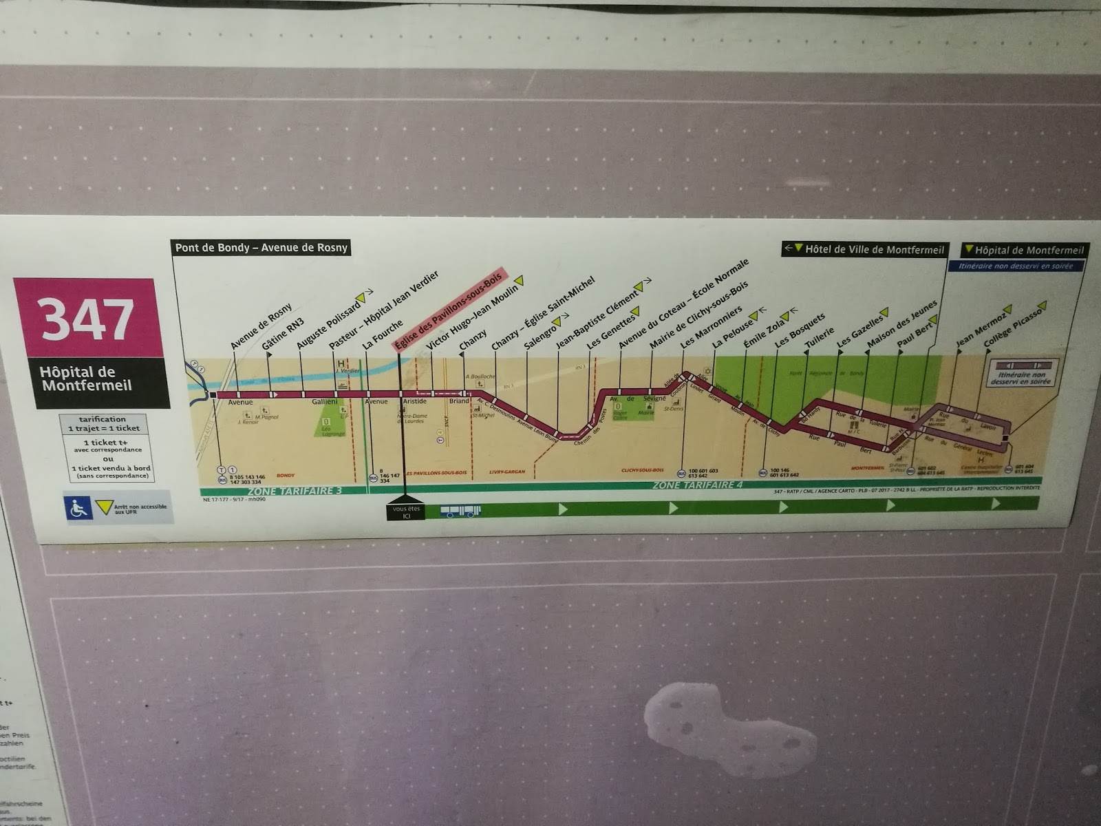 [RATP] La ligne de bus RATP 347 (Les PavillonssousBois) est devenue accessible aux UFR