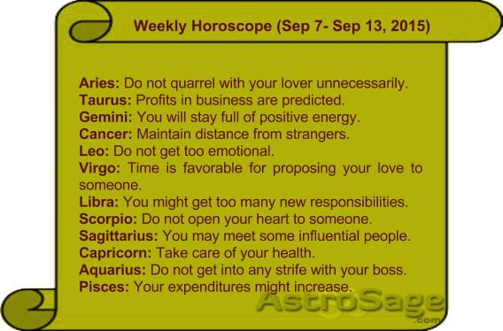Know the future of your upcoming week with weekly horoscopes.
