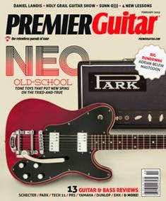 Premier Guitar - February 2015 | ISSN 1945-0788 | TRUE PDF | Mensile | Professionisti | Musica | Chitarra
Premier Guitar is an American multimedia guitar company devoted to guitarists. Founded in 2007, it is based in Marion, Iowa, and has an editorial staff composed of experienced musicians. Content includes instructional material, guitar gear reviews, and guitar news. The magazine  includes multimedia such as instructional videos and podcasts. The magazine also has a service, where guitarists can search for, buy, and sell guitar equipment.
Premier Guitar is the most read magazine on this topic worldwide.