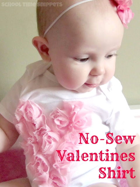 No Sew Ruffle Heart Valentine's Shirt