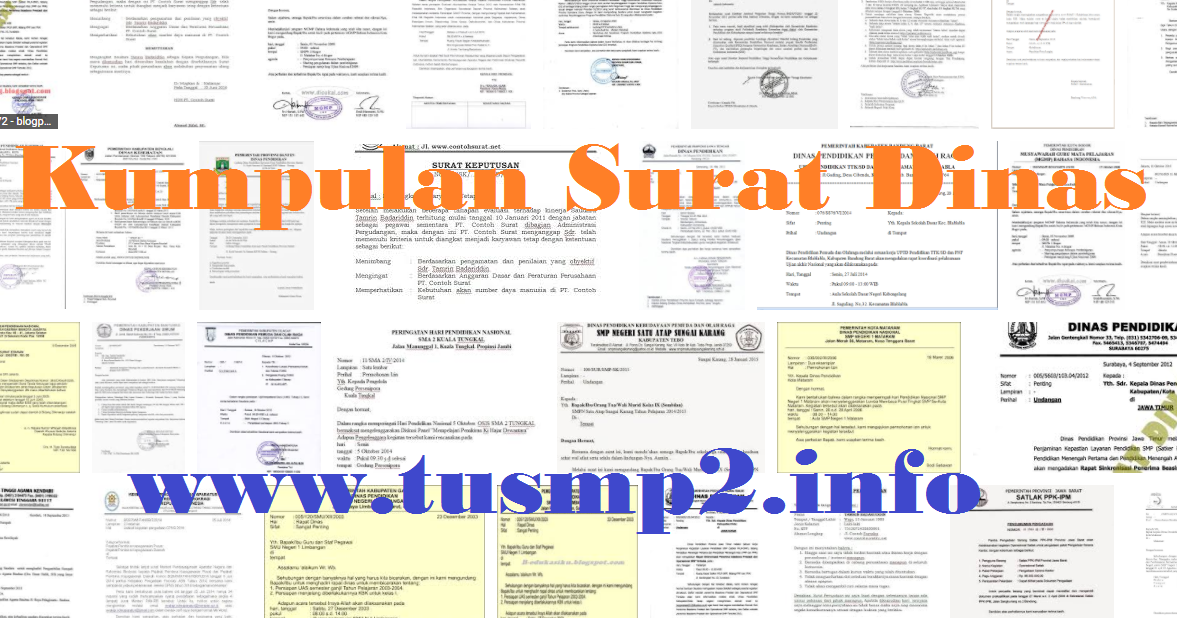 Kumpulan Contoh Surat Dinas/ Resmi Sekolah Lengkap - Administrasi Tata